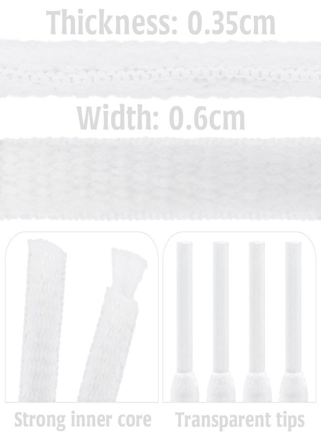 DELELE 2 Pair Oval Shoes laces Half Round 1/4" Athletic Shoelaces Shoe Strings White 75 inch - Image 3